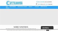 Desktop Screenshot of centronavarrodelaaudicion.com