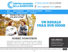 Tablet Screenshot of centronavarrodelaaudicion.com